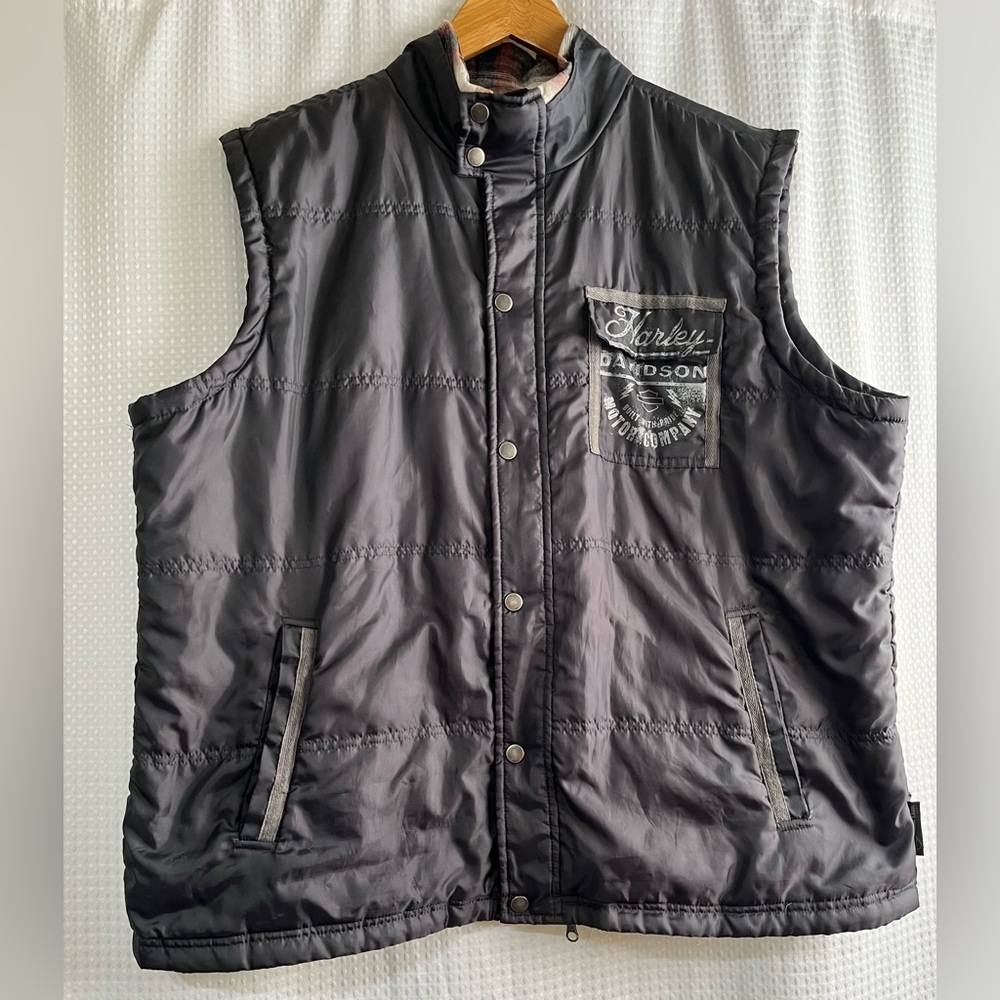 Harley-Davidson Charcoal Quilted Vest